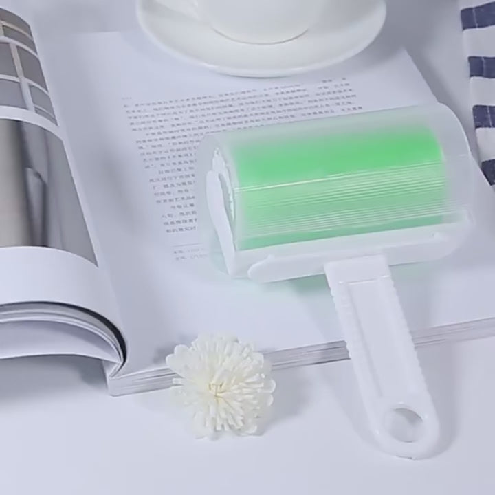 Load video: Removes hair from clothes, sofas, and carpets in seconds — no sticky tape, no mess.